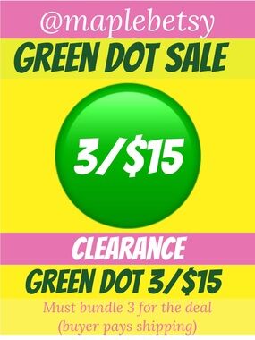 Bundle to save ! Limited time sale! Look for the green dot 🟢